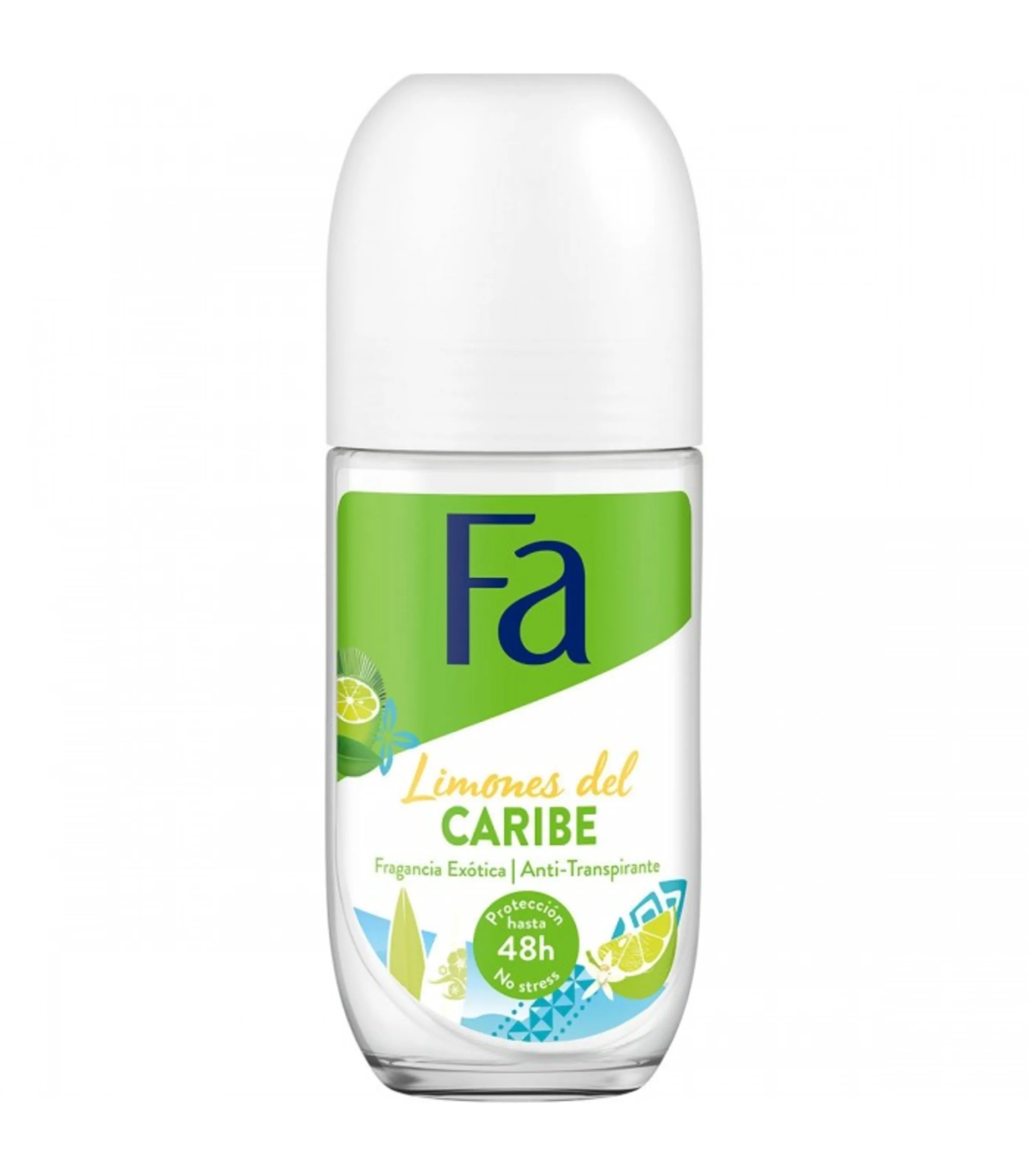 رول ضد تعریق مردانه فا مدل CARAIBE LIMONES DEL حجم 50 میلی لیتر
