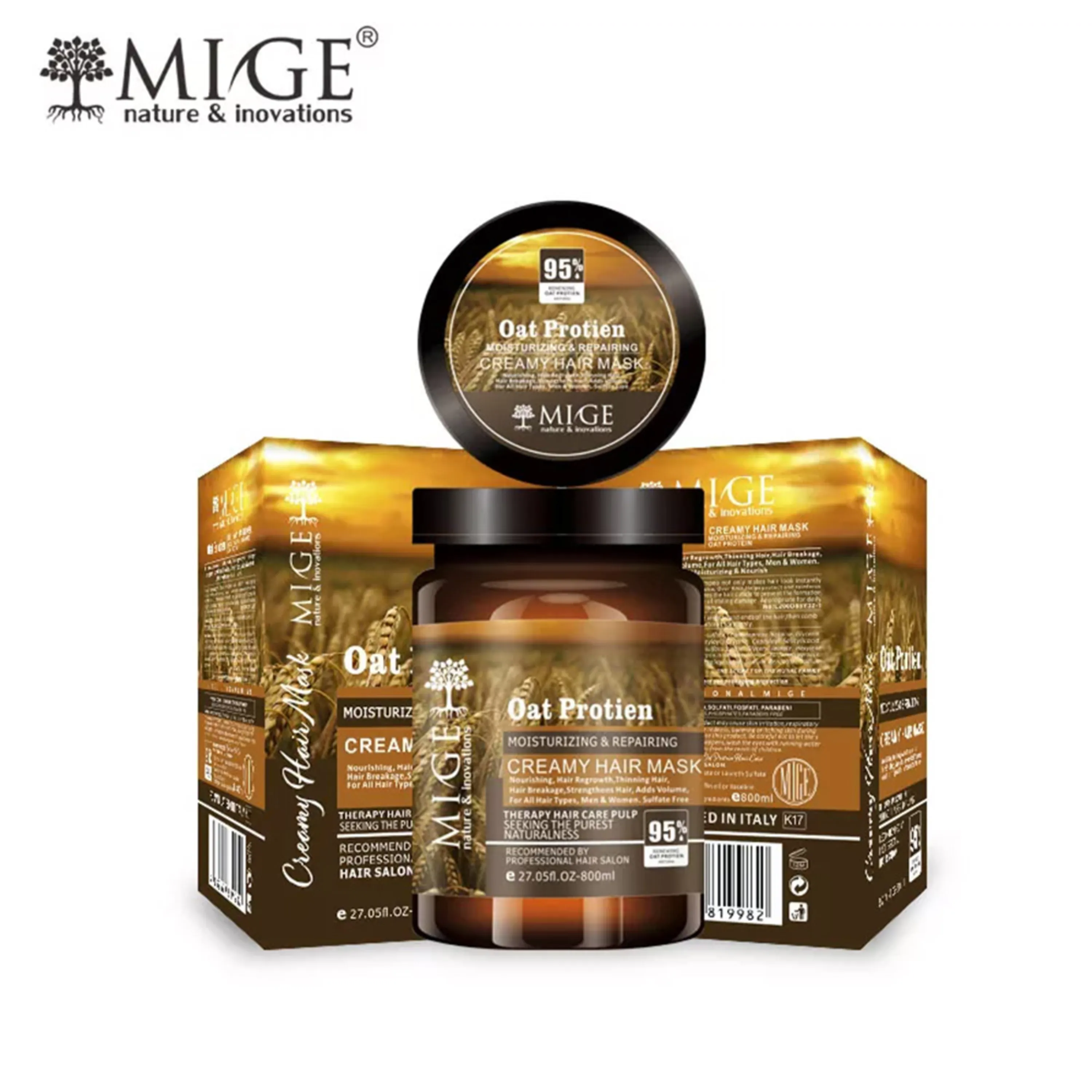 ماسک مو داخل حمام جو دوسر میگ 100 میلی گرم - Mige Oat Protein Cream Hair Mask ماسک مو داخل حمام جو دوسر میگ 100 میلی گرم - Mige Oat Protein Cream Hair Mask