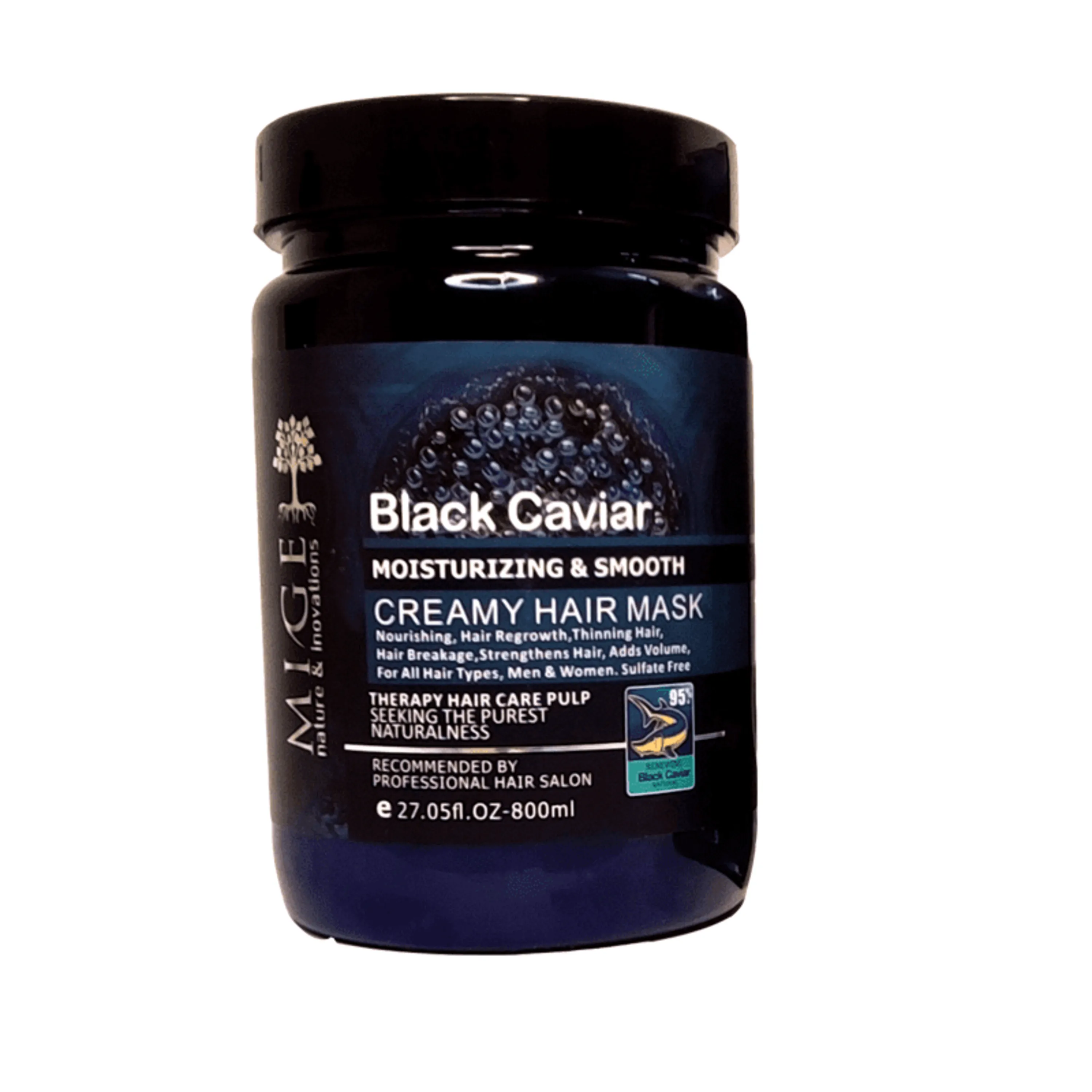 ماسک مو میگ بدون سولفات خاویار سیاه 800 میلی گرم - MIGE Black Caviar Hair Mask ماسک مو میگ بدون سولفات خاویار سیاه 800 میلی گرم - MIGE Black Caviar Hair Mask
